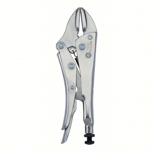 Proto J291NC Locking Pliers Flat, Lever, 1 5/8 in Max Jaw Opening, 7 1/2 in Overall Lg, 1 3/8 in Jaw Lg - KVM Tools Inc.KV10G657