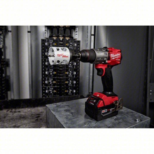 Milwaukee 49 - 22 - 4095 Hole Saw Kit 11 Pieces, 7/8 in to 2 1/2 in Saw Size Range, 1 5/8 in Max. Cutting Dp - KVM Tools Inc.KV3EJD7