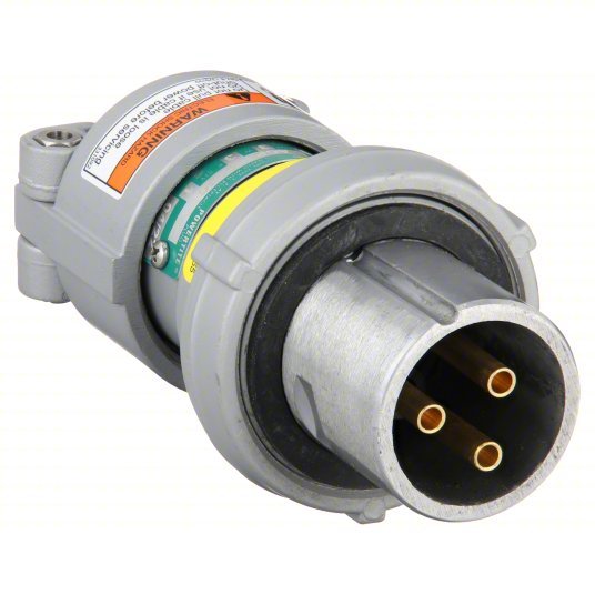 Appleton ACP3033BC Plug 30 A, 250V DC/600V AC, Style 1 Grounding, 40 hp Horsepower Rating - KVM Tools Inc.KV12G130