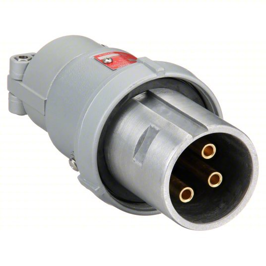 Appleton ACP6034BC Plug 60 A, 600V AC, Style 2 Grounding, 30 hp Horsepower Rating - KVM Tools Inc.KV12G133