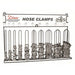 Disco 8701 Hose Clamp Assortment Worm Gear, Display Rack, 301 Stainless Steel - KVM Tools Inc.KV12U255