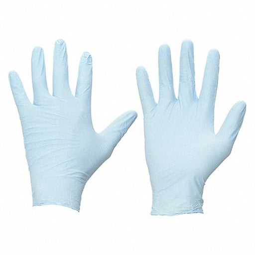 Touchntuff 92-675 Disposable Nitrile Gloves with Textured Fingertips, Nitrile, Powder-Free, XL (10), Blue, 100 Pack - KVM Tools Inc.KV1RL58