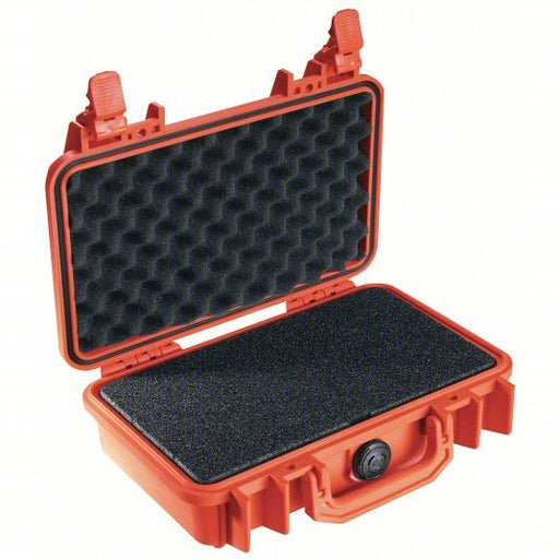 Pelican 1170 - 000 - 150 Protective Case 6 in x 10 1/2 in x 3 1/8 in Inside, Flat/Pick and Pluck/Solid, Orange - KVM Tools Inc.KV13D709