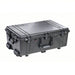 Pelican 1650NF Protective Case 17 1/2 in x 28 5/8 in x 10 5/8 in Inside, Black, 4 Wheels, 24 lb Wt, IP67 - KVM Tools Inc.KV13E527