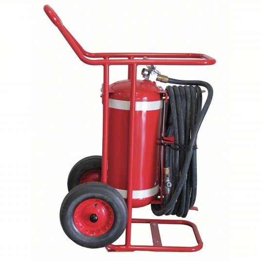 Amerex 673 Wheeled Fire Extinguisher 65 lb Extinguisher Capacity, 4A:80B:C, Halotron - KVM Tools Inc.KV13J012