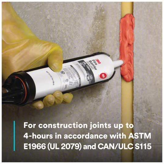 3M FD150+RED(10.1OZ) Fire Barrier Sealant Caulk, Red, Non-Slump/Elastomeric, 10.1 oz Cartridge Container Size & Type - KVM Tools Inc.KV18M459