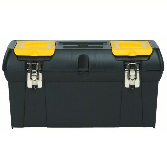 Stanley 024013S Tool Box 23 1/2 in Overall Wd, 11 3/8 in Overall Dp, 10 7/8 in Overall Ht, Padlockable - KVM Tools Inc.KV19YU45