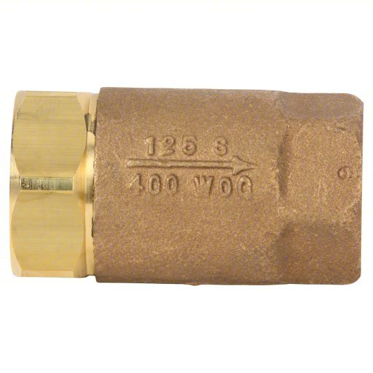 Apollo 6110701 Spring Check Valve Single Flow, Inline Ball Cone, Bronze, 1 1/2 in Pipe/Tube Size - KVM Tools Inc.KV1CKU2