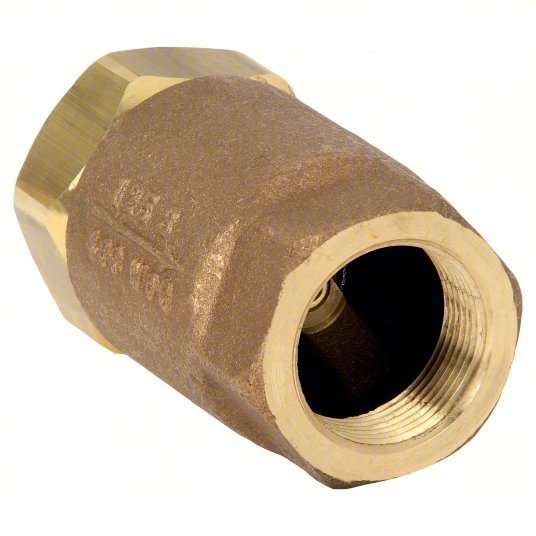 Apollo 6110701 Spring Check Valve Single Flow, Inline Ball Cone, Bronze, 1 1/2 in Pipe/Tube Size - KVM Tools Inc.KV1CKU2