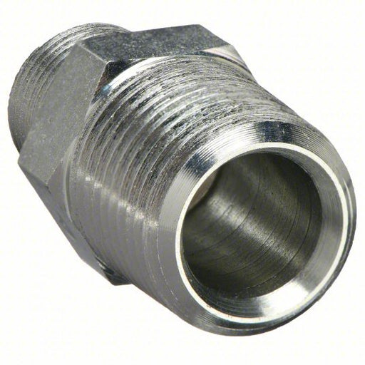 Parker 8 - 4 MHN - S Hex Nipple Carbon Steel, 1/2 in x 1/4 in Fitting Pipe Size, Male NPT x Male NPT, 1 11/16 in Lg - KVM Tools Inc.KV1DGB5