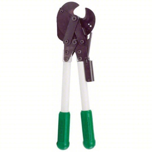 Greenlee 774 Ratchet Cable Cutter Fiberglass Handle, Shear, For 1 3/16 in Max Dia Data Cable - KVM Tools Inc.KV1ED71