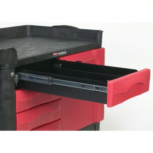 Rubbermaid FG453388BLA Mobile Cabinet Workbench 49 in x 26 1/4 in, Plastic, Black, Plastic - KVM Tools Inc.KV1FD45