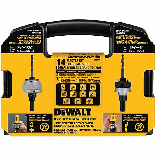 Dewalt D180005 Bi-Metal Hole Saw Kits