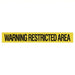 KVM Tools KV1N912 Barricade Tape 1,000 ft Lg, 3 in Wd, Warning Restricted Area Legend, Polyethylene - KVM Tools Inc.KV1N912