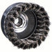 Weiler 93432 Cup Brush Twisted Stainless Steel, 2 3/4 in Dia, 0.02 in Fill Dia, 5/8" - 11 Arbor - KVM Tools Inc.KV1PAJ6