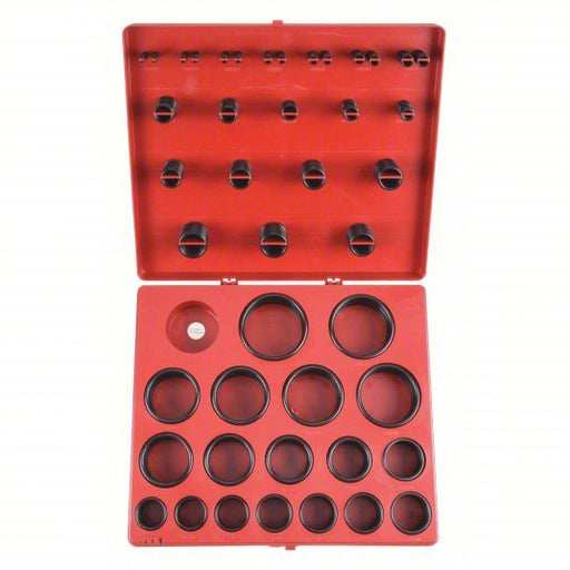 KVM Tools 1RGZ3 O - Ring Assortment SAE, Buna N, 485 Pieces, 37 # of Sizes, 70 Shore A - KVM Tools Inc.KV1RGZ3