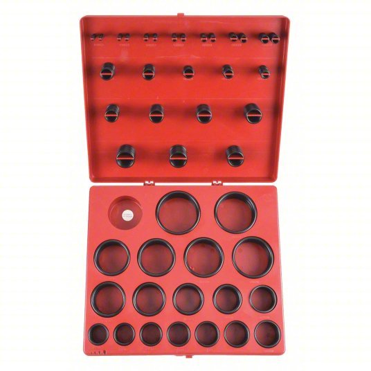 KVM Tools 1RGZ3 O - Ring Assortment SAE, Buna N, 485 Pieces, 37 # of Sizes, 70 Shore A - KVM Tools Inc.KV1RGZ3