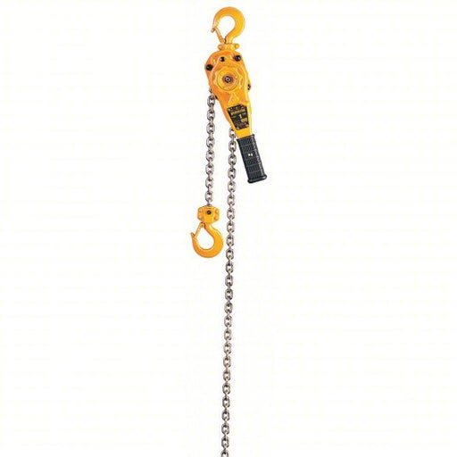 Harrington LB010 - 10 Lever Chain Hoist Hook Mounted - No Trolley, 2,000 lb Lifting Capacity, 10 ft Lift Lg - KVM Tools Inc.KV1TAJ3