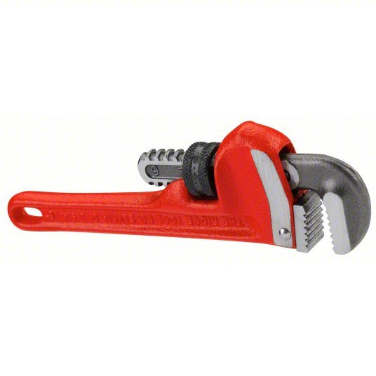 Ridgid 6 Heavy - Duty Pipe Wrench Cast Iron, 3/4 in Jaw Capacity, Serrated, 6 in Overall Lg, I - Beam - KVM Tools Inc.KV1XDY9