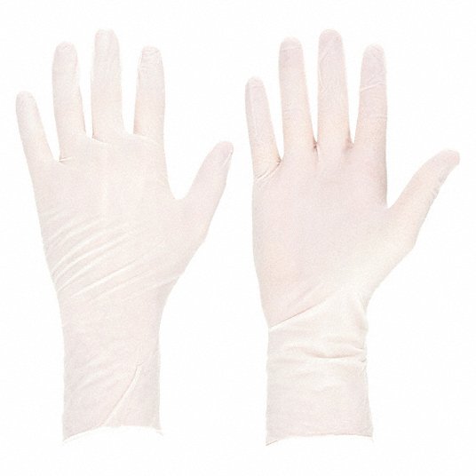 Microflex TQ-601-L Exam Gloves, Nitrile, Powder Free, White, L, 100 PK