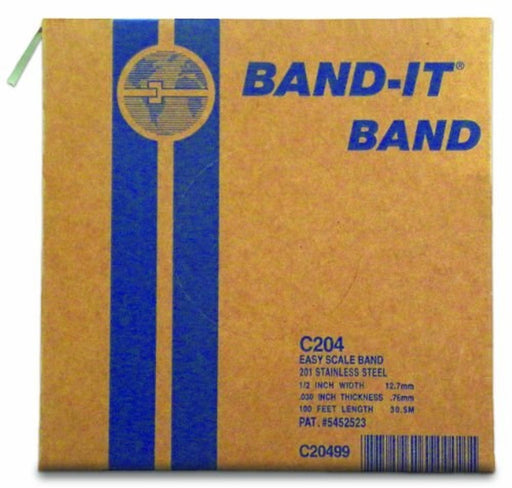 Band It C20499 1/2 in. 201 Stainless Steel Band Roll 100 ft. Roll - KVM Tools Inc.KV36M527