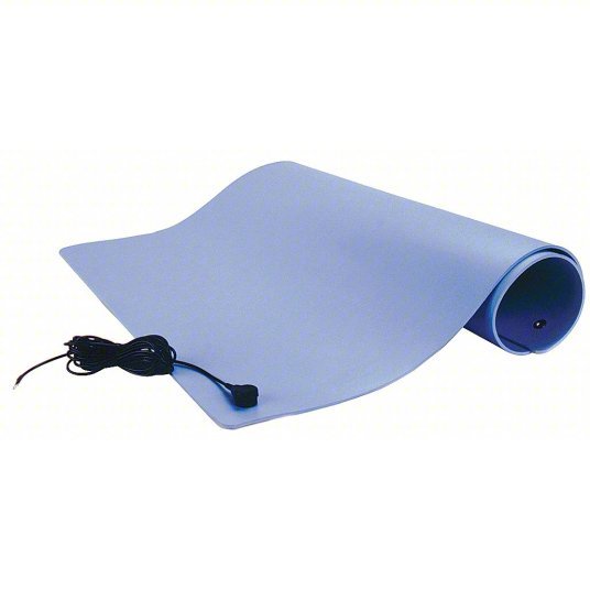 SCS TM2448L3BL - L SCS Dissipative Floor Mat Blue Vinyl Three - Layer Construction, 2 x 4 - KVM Tools Inc.KV20FW85