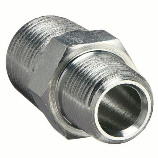 Parker 8 - 6 MHN - S Hex Nipple Carbon Steel, 1/2 in x 3/8 in Fitting Pipe Size, Male NPT x Male NPT, 1 11/16 in Lg - KVM Tools Inc.KV20ZA10