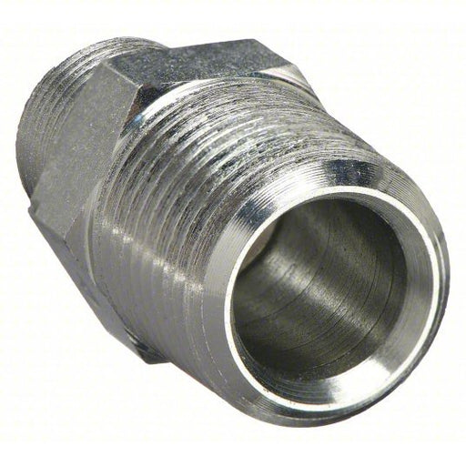 Parker 8 - 6 MHN - S Hex Nipple Carbon Steel, 1/2 in x 3/8 in Fitting Pipe Size, Male NPT x Male NPT, 1 11/16 in Lg - KVM Tools Inc.KV20ZA10