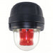 Federal Signal 27XST - 120R - MOD Warning Light 120V AC, 11 3/8 in Overall Ht, 8 13/16 in Overall Dia, Red - KVM Tools Inc.KV23TP31