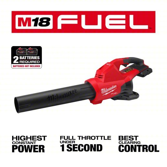 Milwaukee 2824 - 20 Battery - Powered Handheld Leaf Blower M18™ REDLITHIUM™, 600 cfm Max. Air Flow, 1 Speeds - KVM Tools Inc.KV800TM1