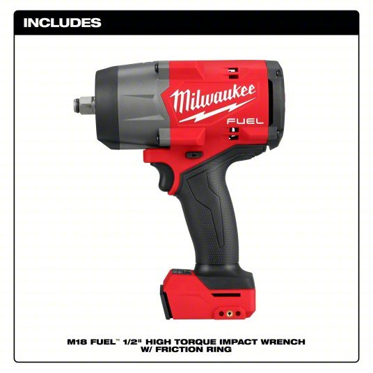 Milwaukee 2967-20 M18 FUEL™ 1/2" High Torque Impact Wrench w/ Friction Ring - KVM Tools Inc.KV809JL5