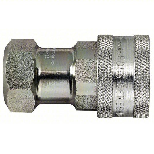 Aeroquip 5601-8-10S Hydraulic Quick Connect Hose Coupling 5/8 in Coupling Size, Steel, 45 lpm Max. Flow Rate - KVM Tools Inc.KV2F547