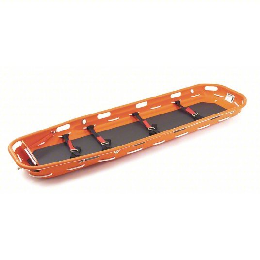 Ferno 71 Basket Stretcher, 86 in Lg, 24 in Wd, 8 in Ht, Orange, 600 lb Wt Capacity - KVM Tools Inc.KV2LBB7