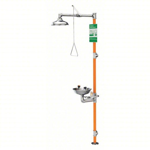 Guardian G1991 Shower with Eyewash Floor Mnt, Uncovered, Stainless Steel Bowl, Std Mounting - KVM Tools Inc.KV2LVC1