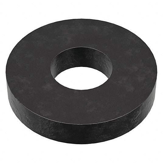 TE-CO 42600 Flat Washer, Fits Bolt Size #10 , Steel Black Oxide Finish, 25 PK