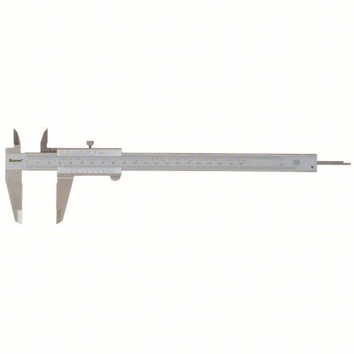 Starrett 125MEA - 8/200 4 - Way Vernier Caliper 0 in to 8 in/0 mm to 203.2 mm Range, 1 1/2 in Jaw Dp, Slide, Std Jaw - KVM Tools Inc.KV2ZUF5