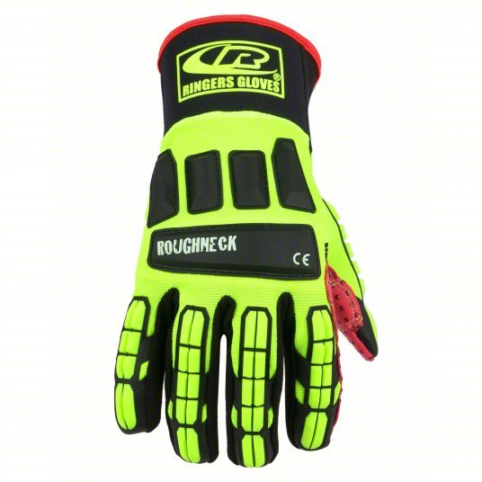 Ringers 267 - 09 Mechanics Gloves M (9), Synthetic Leather with Silicone Grip, 1 PR - KVM Tools Inc.KV30D805