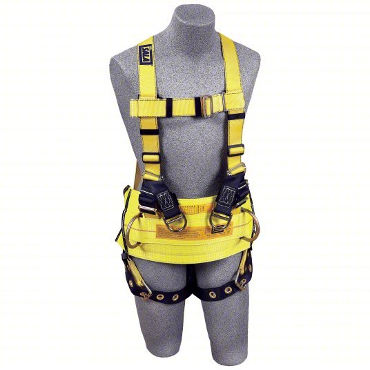 3M 1105825 DBI - SALA Full Body Harness Gen Use, Vest Harness, Mating / Tongue, Mating, L, Steel D - Rings - KVM Tools Inc.KV30M446