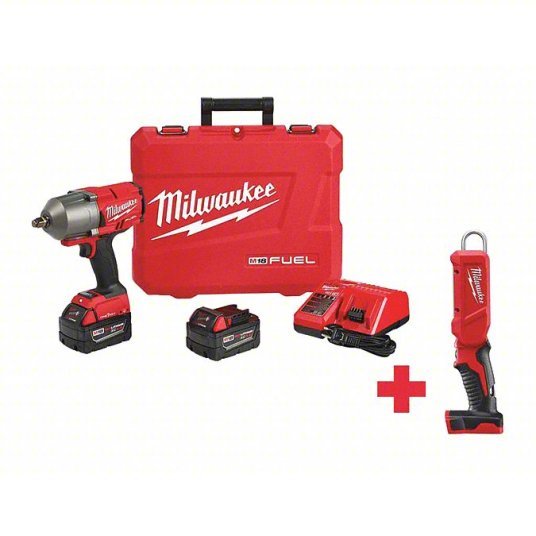 Milwaukee 2863 - 22, 2352 - 20 Impact Wrench 1/2 in Square Drive Size, 1,000 ft - lb Fastening Torque, 1,400 ft - lb Breakaway Torque - KVM Tools Inc.KV317A72