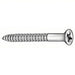 Fabory U25120.013.0100 Wood Screw #6 Size, 1 in Lg, Steel, Zinc Plated, Flat, Phillips, Partially Threaded Thread, 100 PK - KVM Tools Inc.KV1KU76