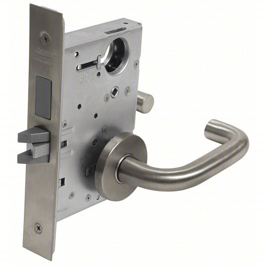 Corbin ML2030 LWA 630 Heavy Duty Mortise Lockset Grade 1, ML2000 Right Angle Round, Satin Stainless Steel, Lever - KVM Tools Inc.KV32J265