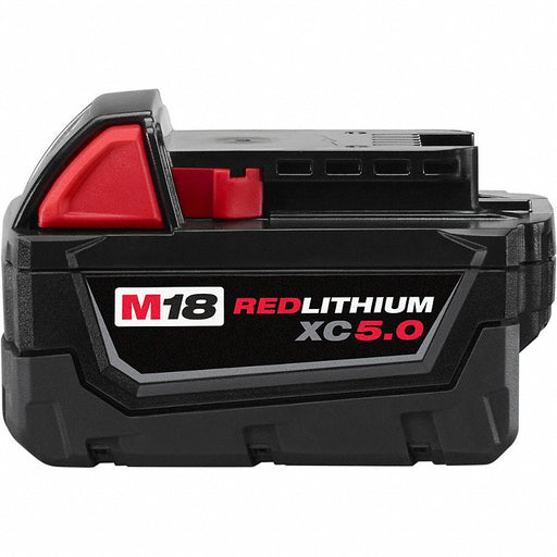 Milwaukee 48-11-1850 M18 18V REDLITHIUM Lithium-Ion, XC Extended Capacity XC5.0 Ah Battery Pack - KVM Tools Inc.KV65406811