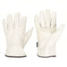 MCR Safety 3201M Leather Gloves M (8), Cowhide, Premium, Glove, Full Finger, Shirred Slip-On Cuff, 1 PR - KVM Tools Inc.KV36H978