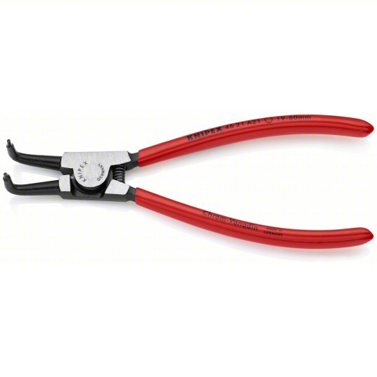 Knipex 46 21 A21 SBA Retaining Ring Plier External, For 19 mm to 60 mm Shaft Dia, 0.071 in Tip Dia, 6 3/4 in Overall Lg - KVM Tools Inc.KV3JXN4