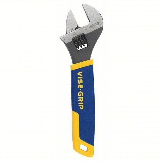 Irwin 2078606 Adjustable Wrench Alloy Steel, Chrome, 6 in Overall Lg, 1 in Jaw Capacity - KVM Tools Inc.KV3JZN6