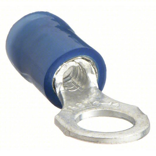 Sta - Kon RB14 - 10 Ring Terminal: Nylon, Blue, #10 Stud Size, 18 AWG to 14 AWG Wire Size Range, 100 PK - KVM Tools Inc.KV3KG24