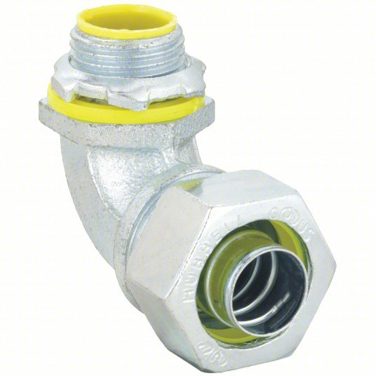 Raco 3543 Liquid-Tight Conduit Fitting Steel/Iron, 3/4 in Trade Size, Insulated, 90° Elbow - KVM Tools Inc.KV3LL24