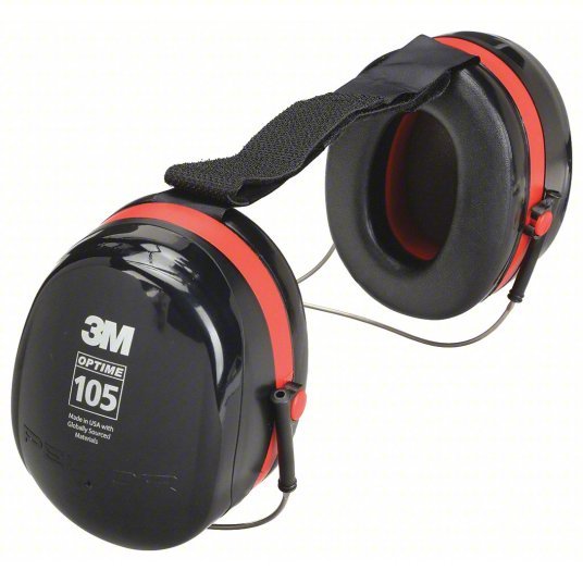 3M Peltor H10B Ear Muffs Behind - the - Neck, Passive, 29 dB NRR, Foldable, Foam/Polyurethane/PVC - KVM Tools Inc.KV3NKY7