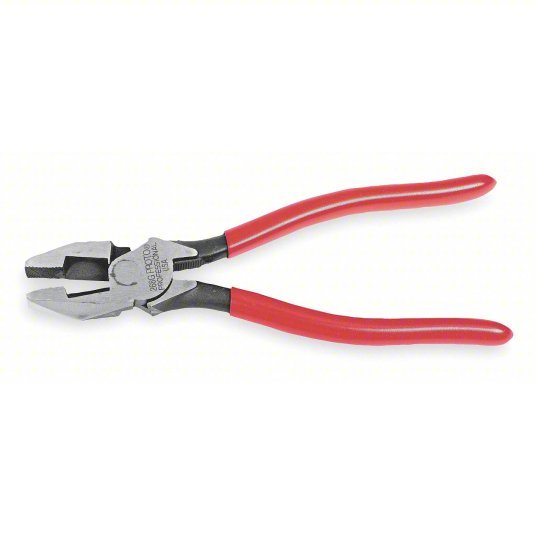 Proto J268G Linemans Plier 8 5/8 in Overall Lg, 1 1/2 in Jaw Lg, 1 1/4 in Jaw Wd, 5/8 in Jaw Thick, 6 - 8 in - KVM Tools Inc.KV3R254