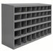 Durham 359 - 95 Pigeonhole Bin Unit 34 in x 11 15/16 in x 24 in, 40 Compartments, Gray, Steel - KVM Tools Inc.KV3W126